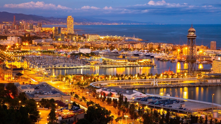 Ciutat Vella which includes landscape views, a coastal town and night scenes