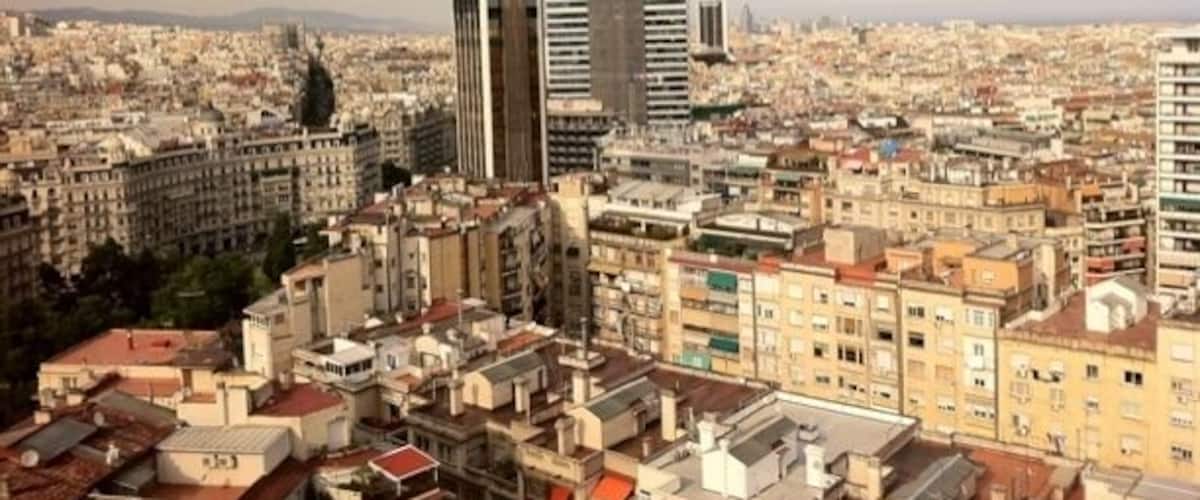 the view one has of the 25th floor of my room in barcelona