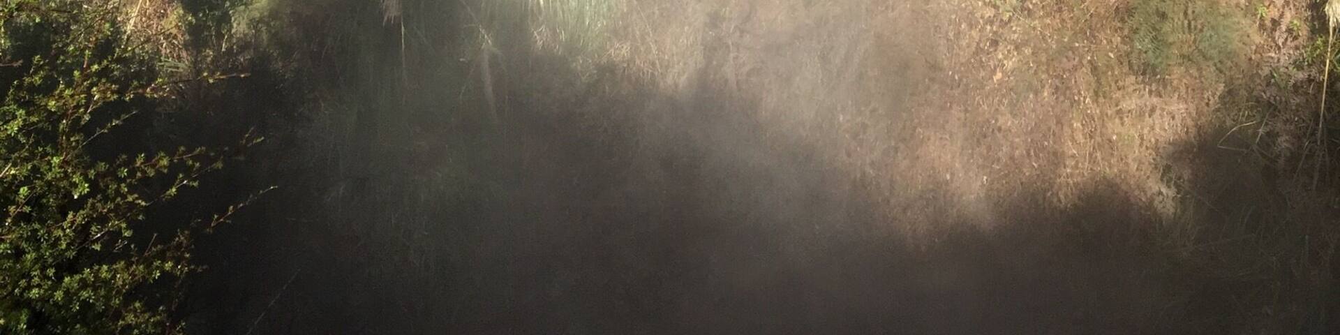 Hiking this beautiful tropical thermal valley was like stepping back into time. I caught this beautiful rainbow in the steam escaping "The Witches Brew" while hiking thru the park. A great time! #hiking