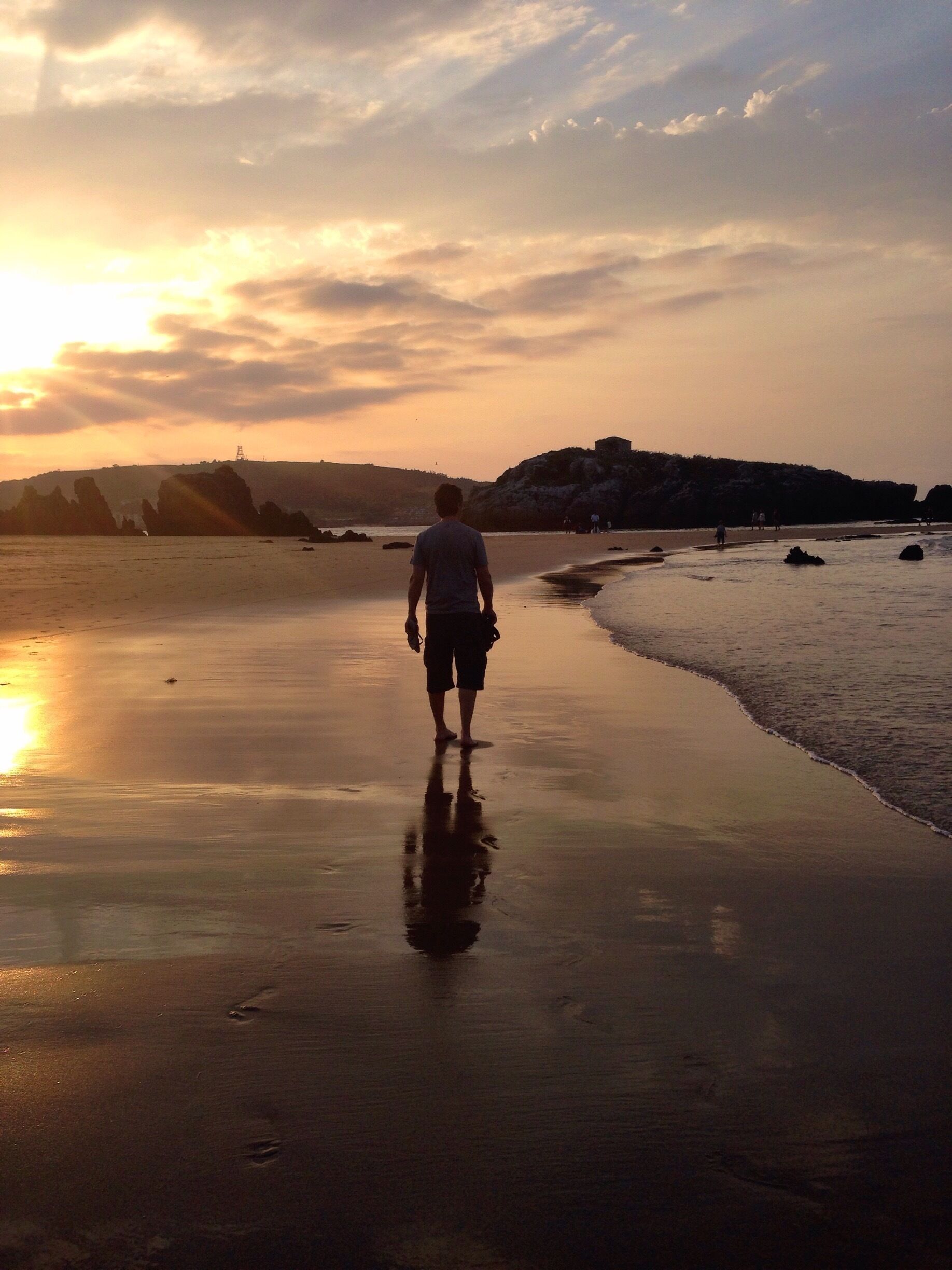 A stunning sunset on an unspoilt beach in Northern Spain....what's not to love! 