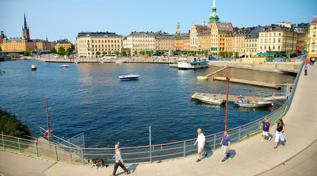 Stockholm featuring boating, a bay or harbor and a marina