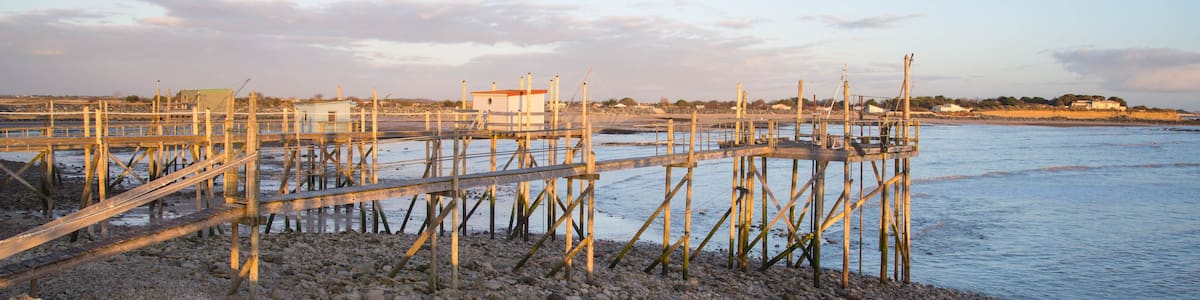 Carrelet plage d'Angoulins Charente Maritime France
