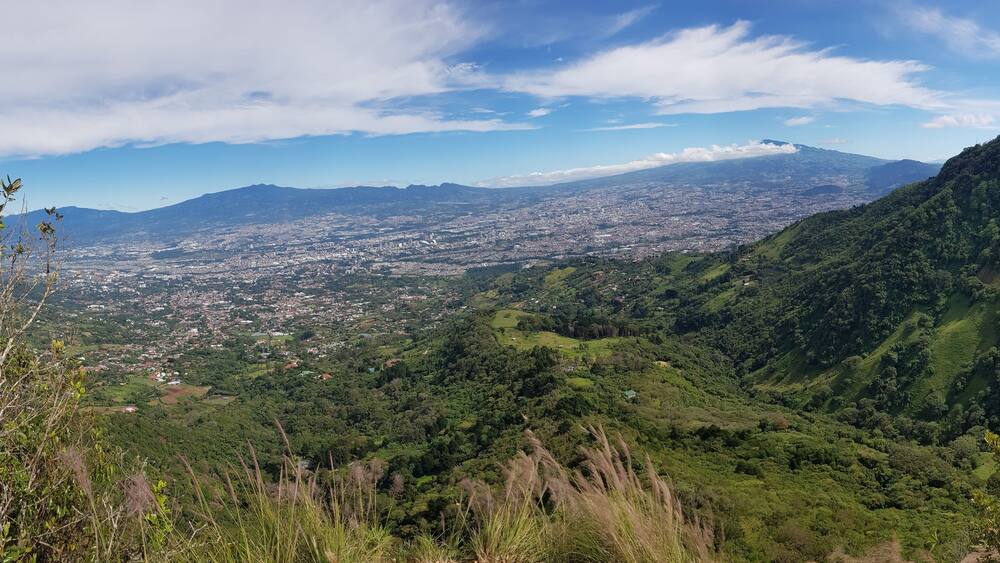View of the Metropolitan Area of Costa Rica (GAM) from Cerros de Escazu Protected Area