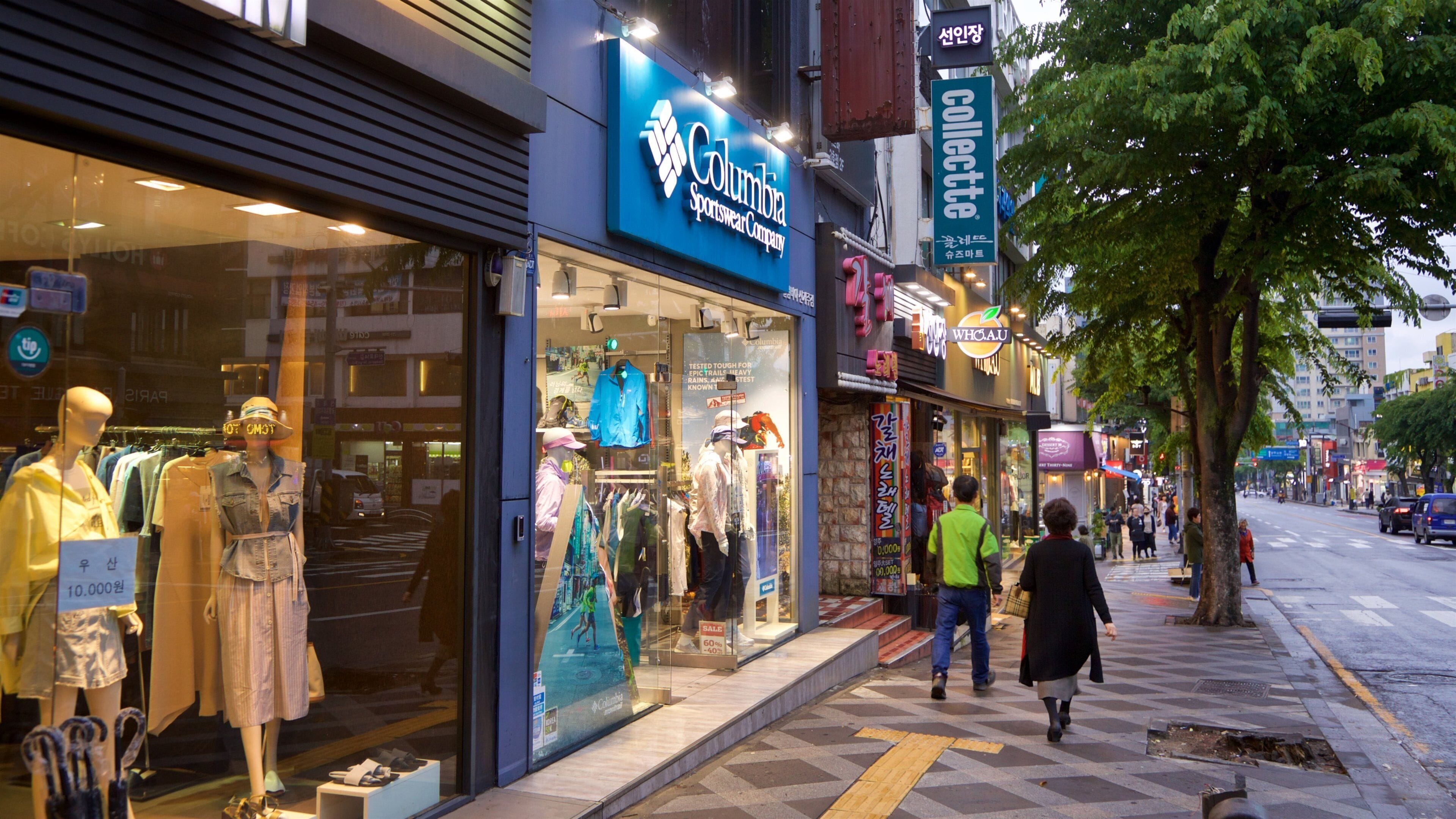 Jeju City showing a city