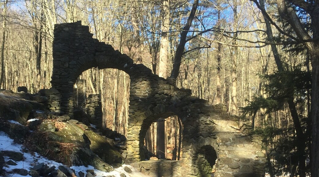 Super quick little hike to these "ruins". Local said they're haunted, and that if you climb those stairs Madame Sherri will push you off the top.
