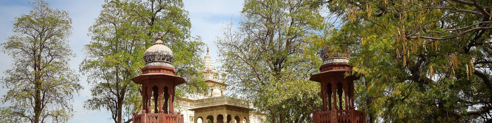 Jodhpur, Rajasthan, India 2nd March 2023: The Jaswant Thada is a cenotaph located in the blue city Jodhpur, Rajasthan. Visuals of beautiful Rajasthan Heritage. Used by Rajputs of marwar for cremation