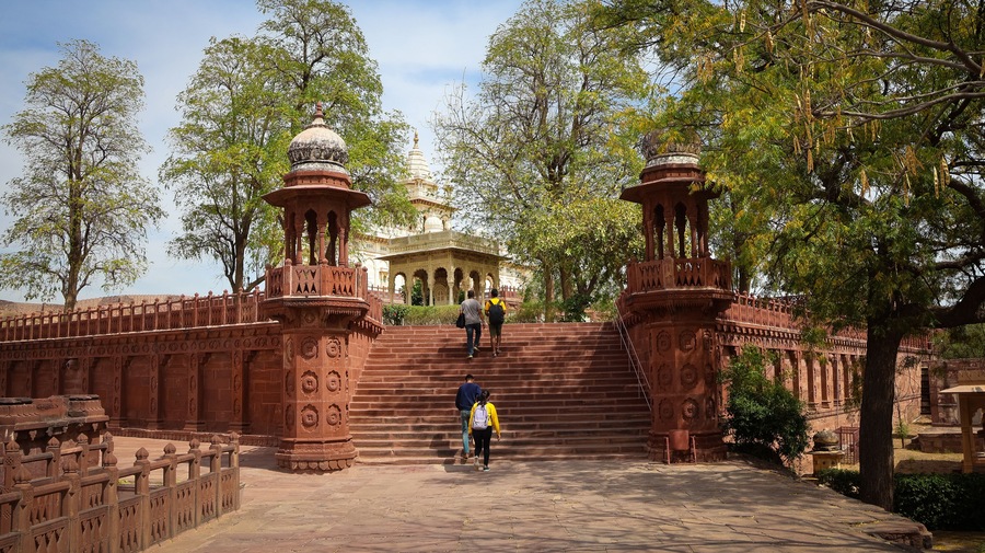 Jodhpur, Rajasthan, India 2nd March 2023: The Jaswant Thada is a cenotaph located in the blue city Jodhpur, Rajasthan. Visuals of beautiful Rajasthan Heritage. Used by Rajputs of marwar for cremation