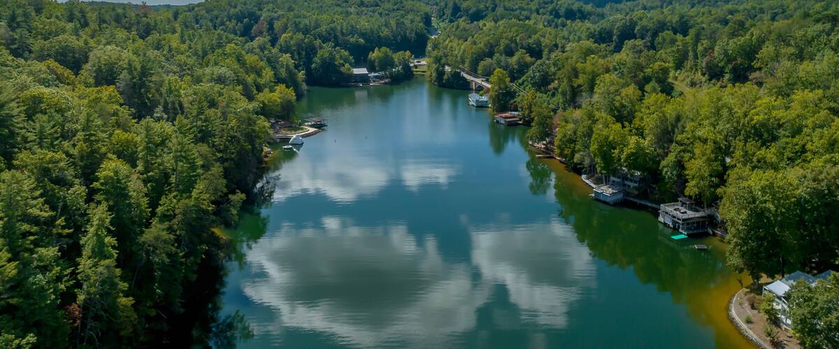 Lake Lure In Rutherford County, North Carolina