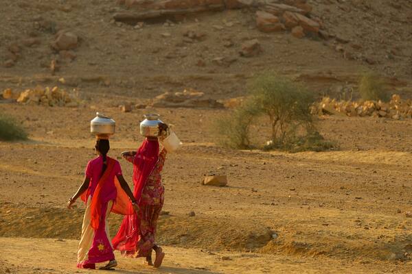 Desert National Park which includes desert views as well as a small group of people