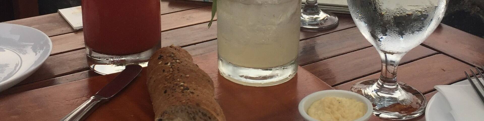 Absolutely delicious food. And the scenery was amazing.