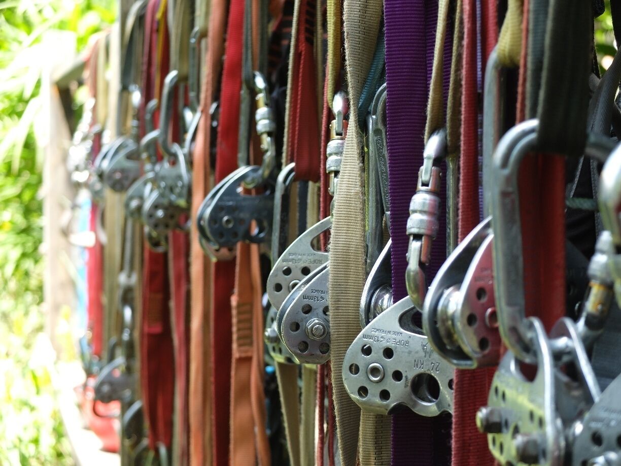 A circuit of 10 zip lines, bridges, and butterfly garden.  Ends with a really good costa rican lunch.   The trip starts in Quepos and they take your group on a 30 minute van drive inland through palm plantations and green foothills.  A great 5-hour adventure for families.  $75 pp.  www.canopysafari.com 