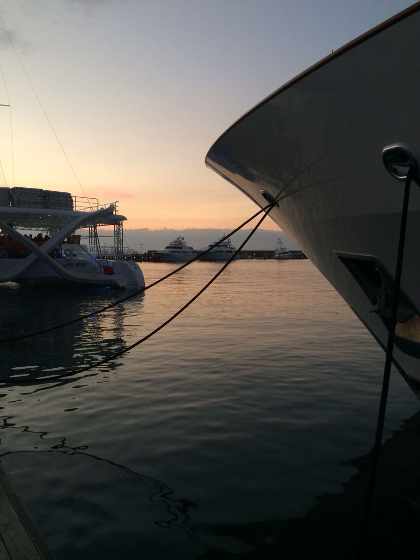 Sunset at marina Pez vela

