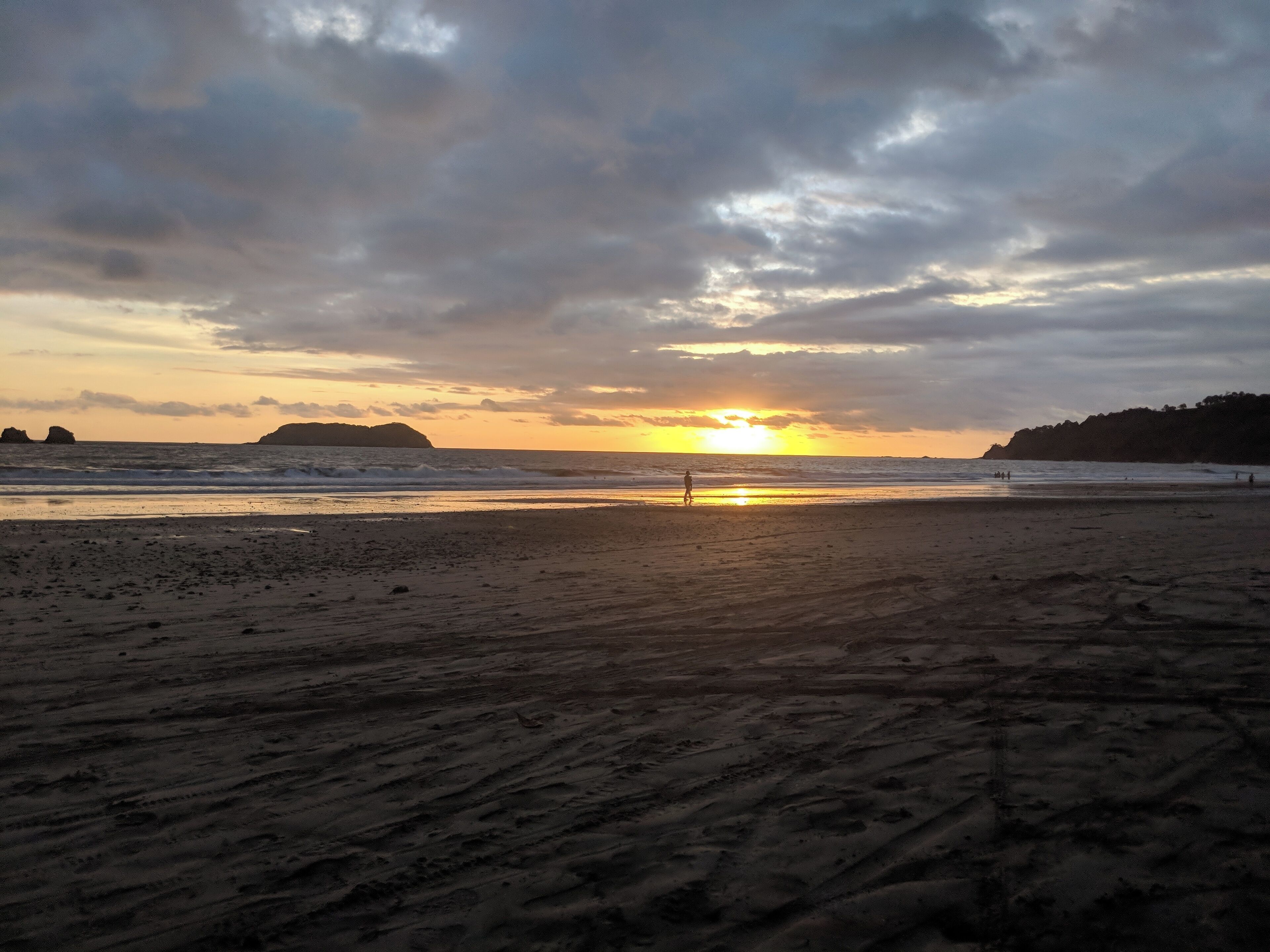 Espadilla beach at sunset. October 2018.