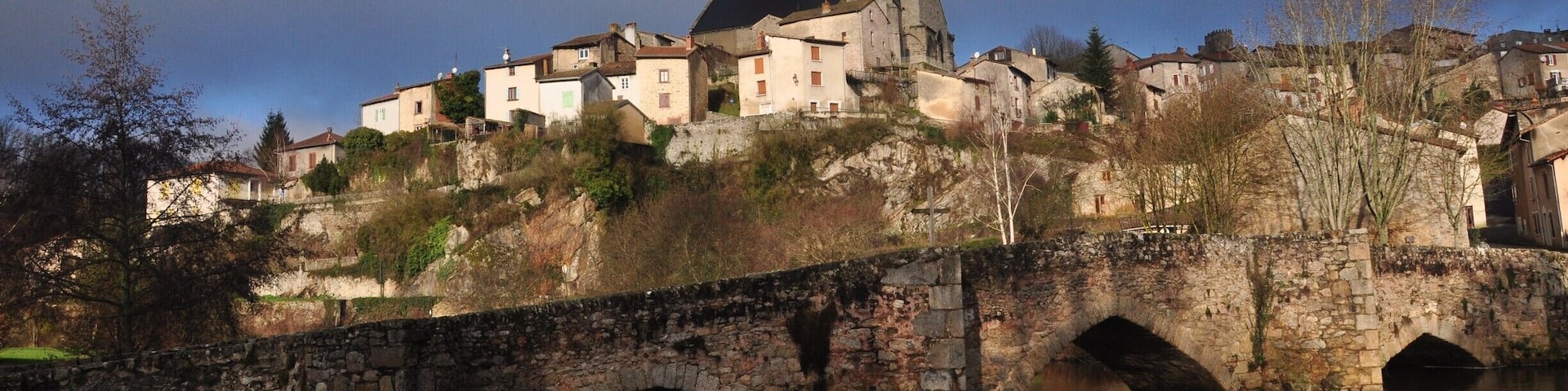 It was a steep walk up to the town from the river, but definitely worth it. It's a bigger town than it looks from this angle and feels more real and alive than the pretty villages we'd been driving through in the area.