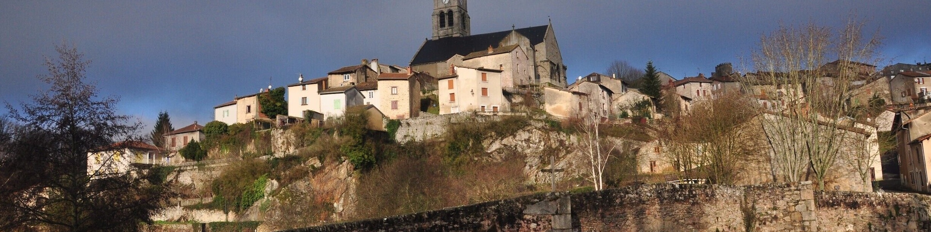 It was a steep walk up to the town from the river, but definitely worth it. It's a bigger town than it looks from this angle and feels more real and alive than the pretty villages we'd been driving through in the area.