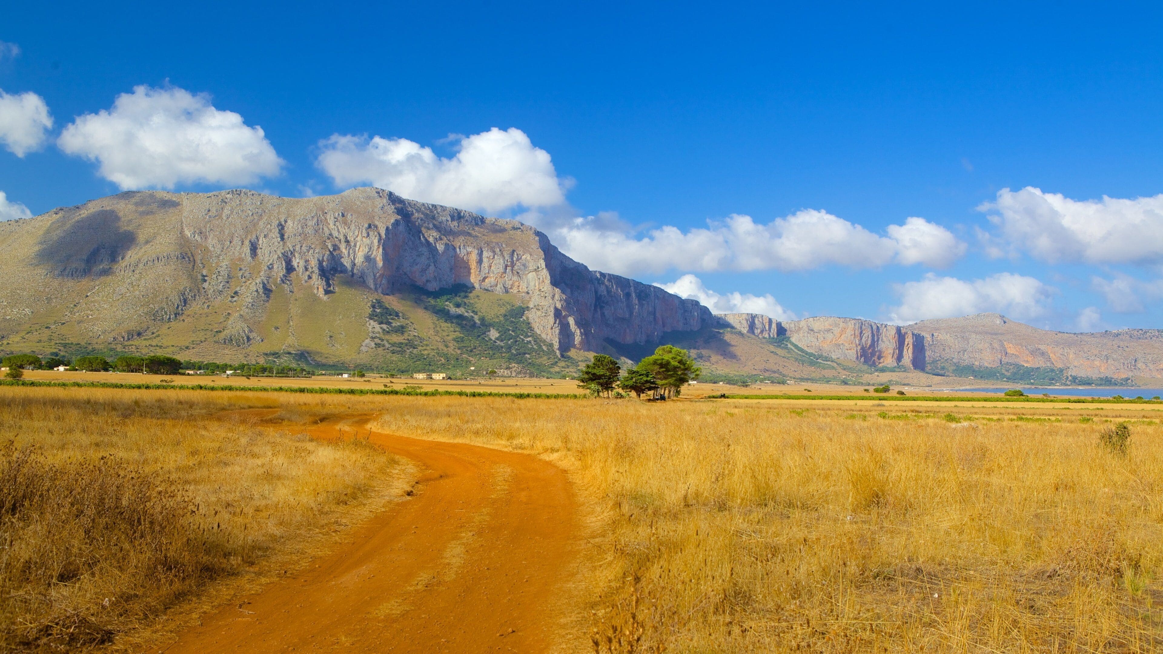 Trapani which includes mountains, landscape views and tranquil scenes