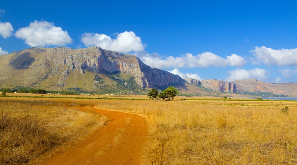 Trapani which includes mountains, landscape views and tranquil scenes