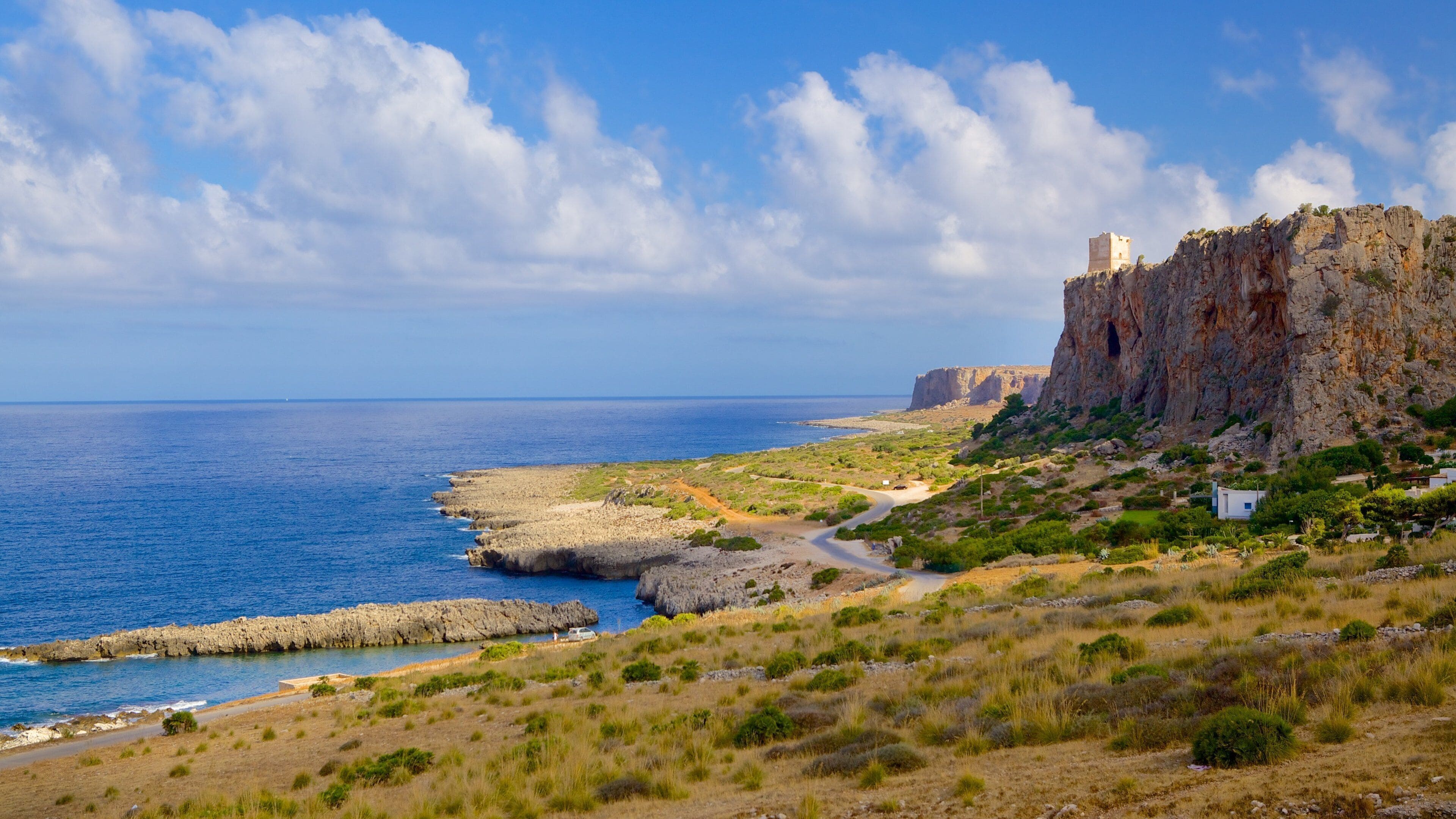 Province of Trapani which includes mountains, general coastal views and rugged coastline