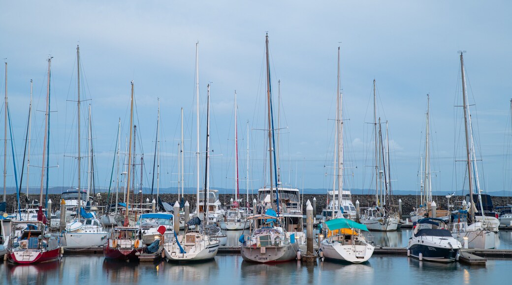 Hervey Bay which includes a bay or harbor