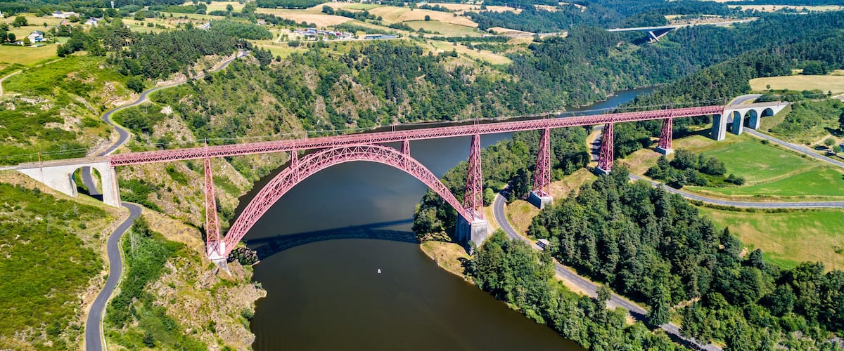 Garabit Viaduct, a railway bridge across the Truyere in France