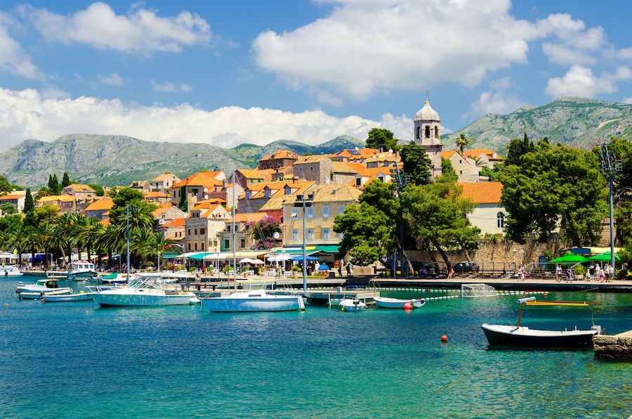 view on old town Cavtat in Dalmatia, Croatia; Shutterstock ID 369593015