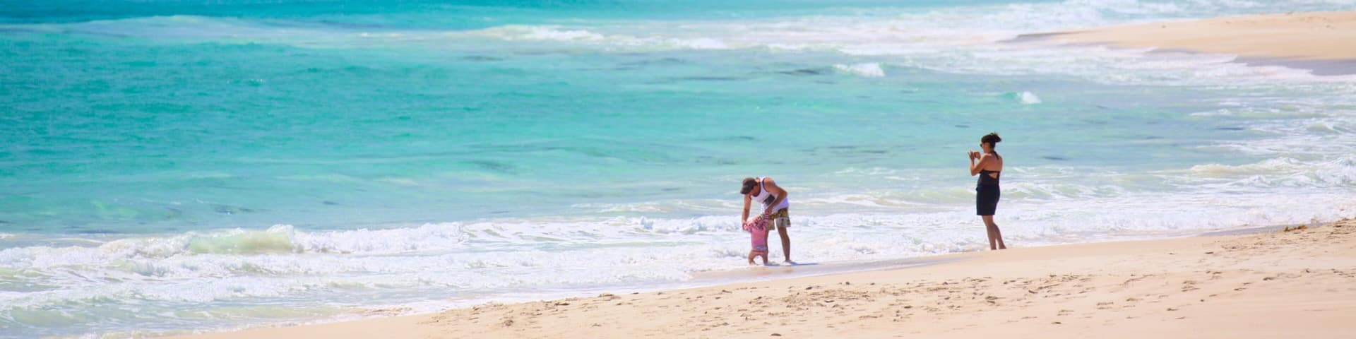 Bunker Bay which includes a sandy beach and a bay or harbour as well as a family