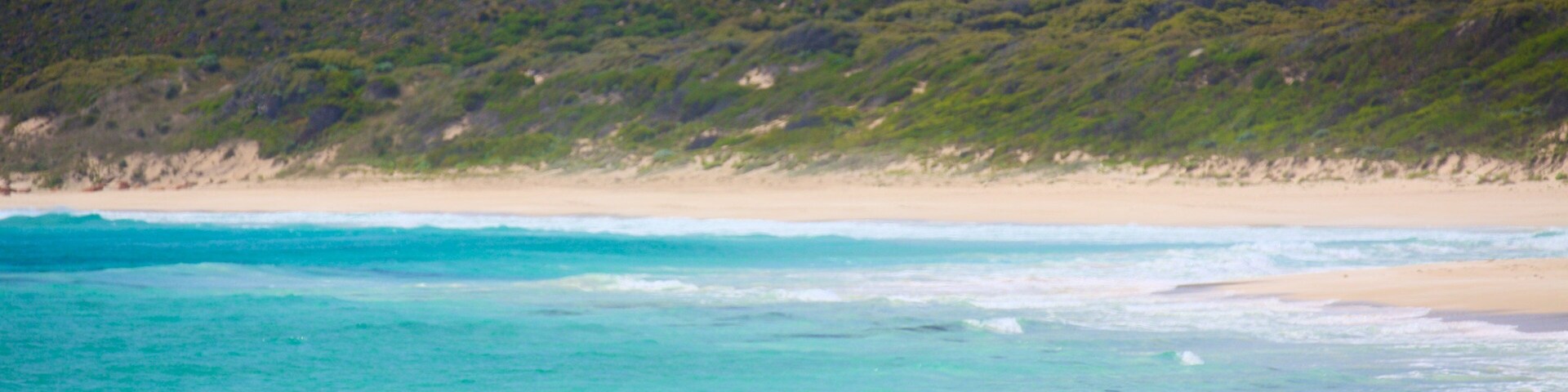Bunker Bay showing a bay or harbor and a sandy beach as well as a family