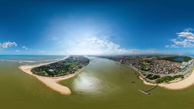 360 photo , Dong Hoi City in Quang Binh province, Viet Nam
