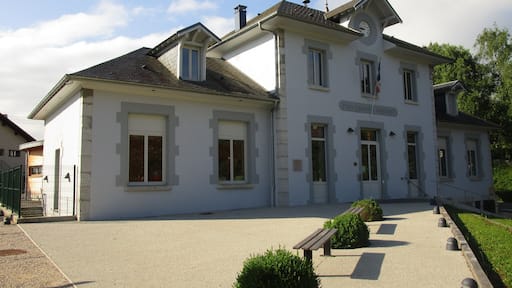 The former city hall of Barberaz, now converted as socio-cultural space under the name of PĂŽle Chantal Mauduit, on June 6, 2016.