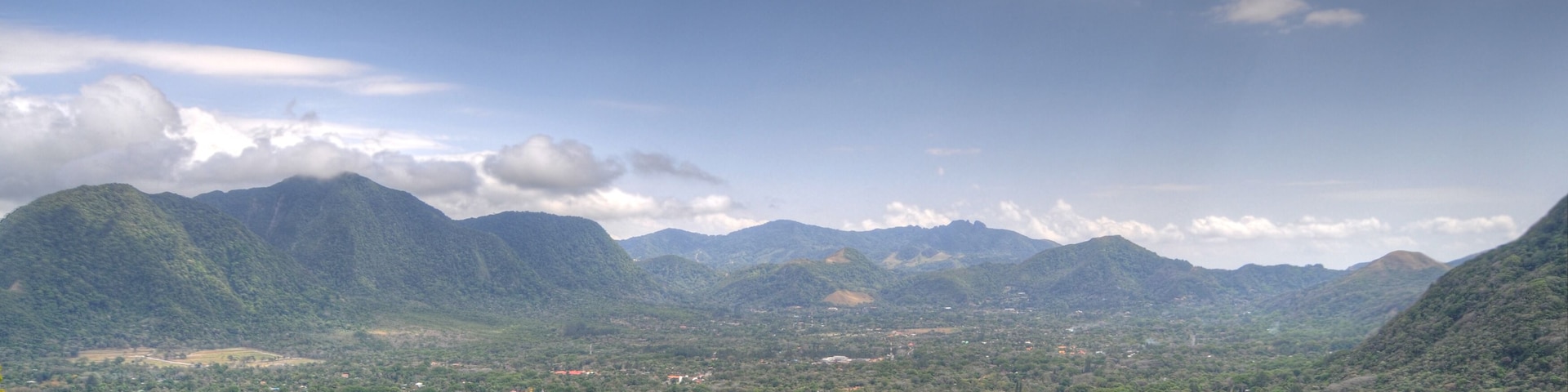 Panoramic view of the volcano crater of El Valle de Anton, Panama