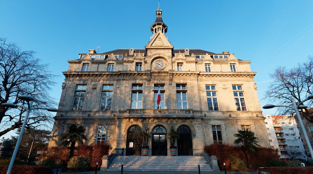 The town hall of La Courneuve city, Parisian region , France .
