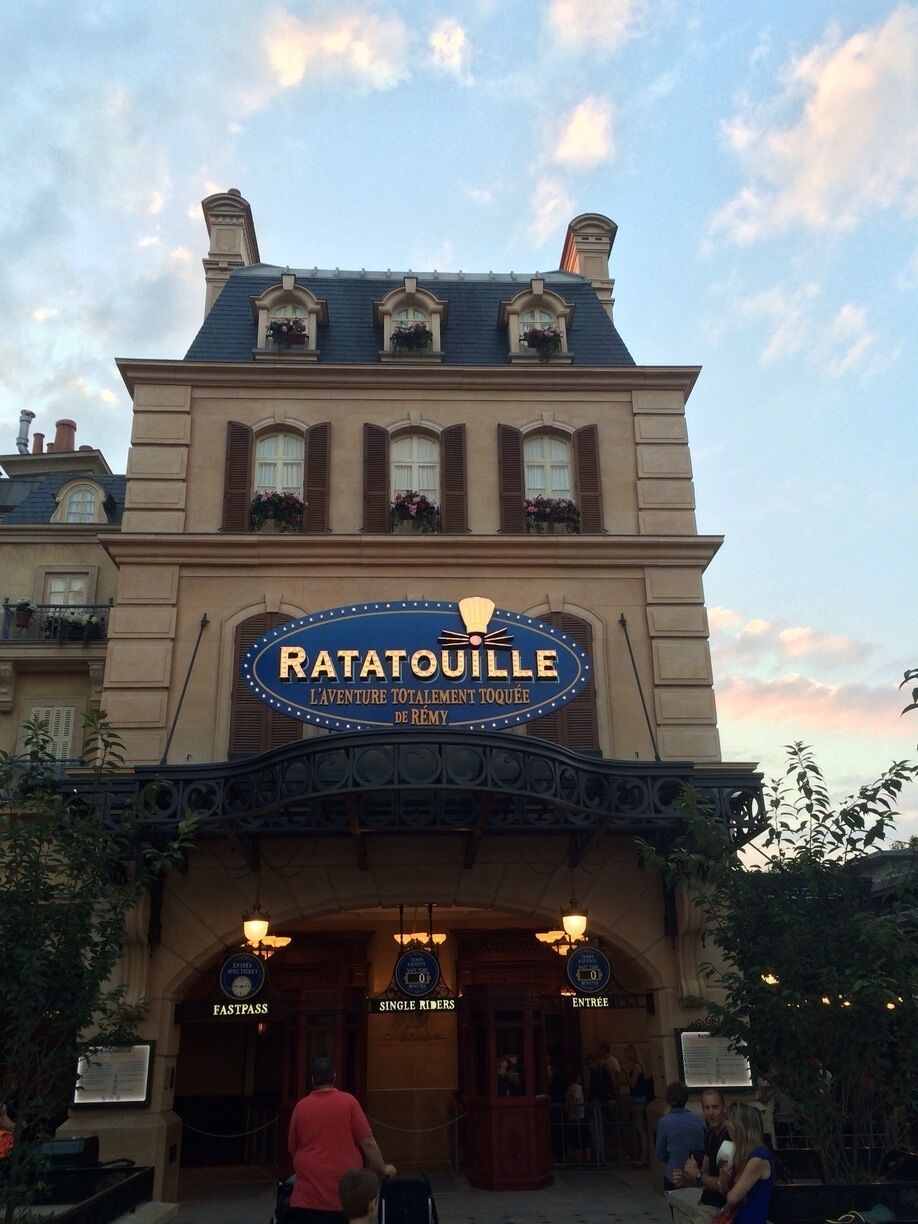 Exterior of Ratatouille ride 