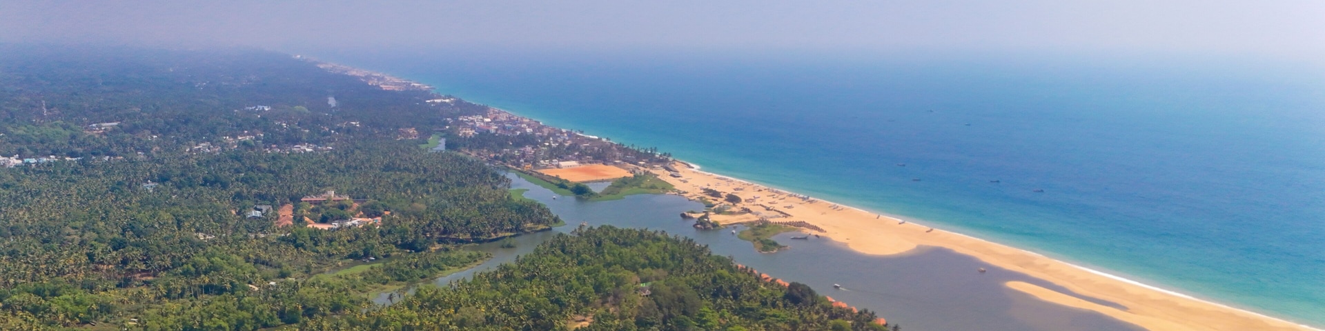 Mesmerizing Drone Shot of Poovar Island’s Scenic Backwaters