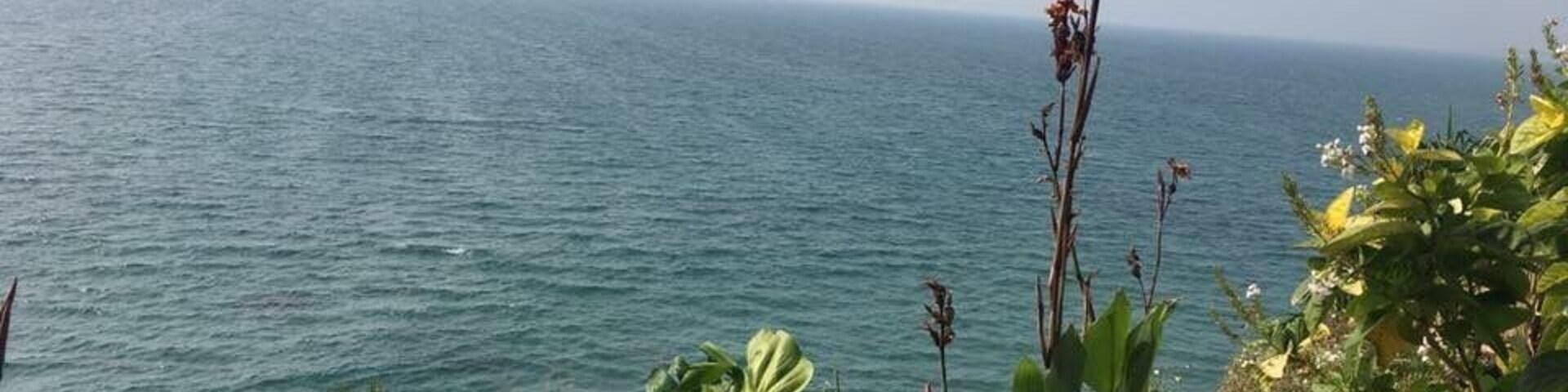 A view of the vast ocean from the famous Varkala Clifftop