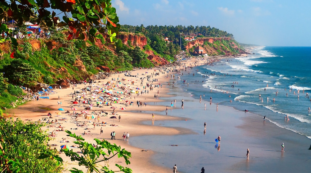 View of Varkala beach from cliff. Kerala. India; Shutterstock ID 294262202