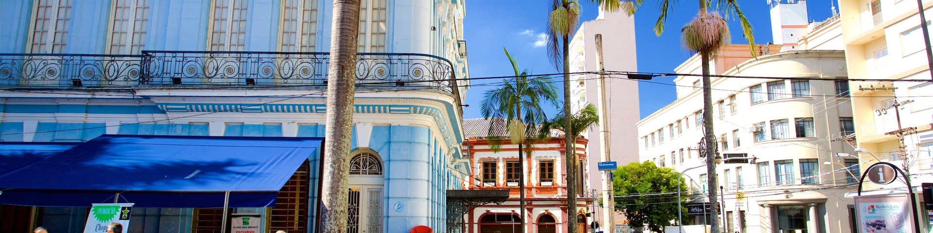 Campinas which includes street scenes and heritage elements as well as a small group of people