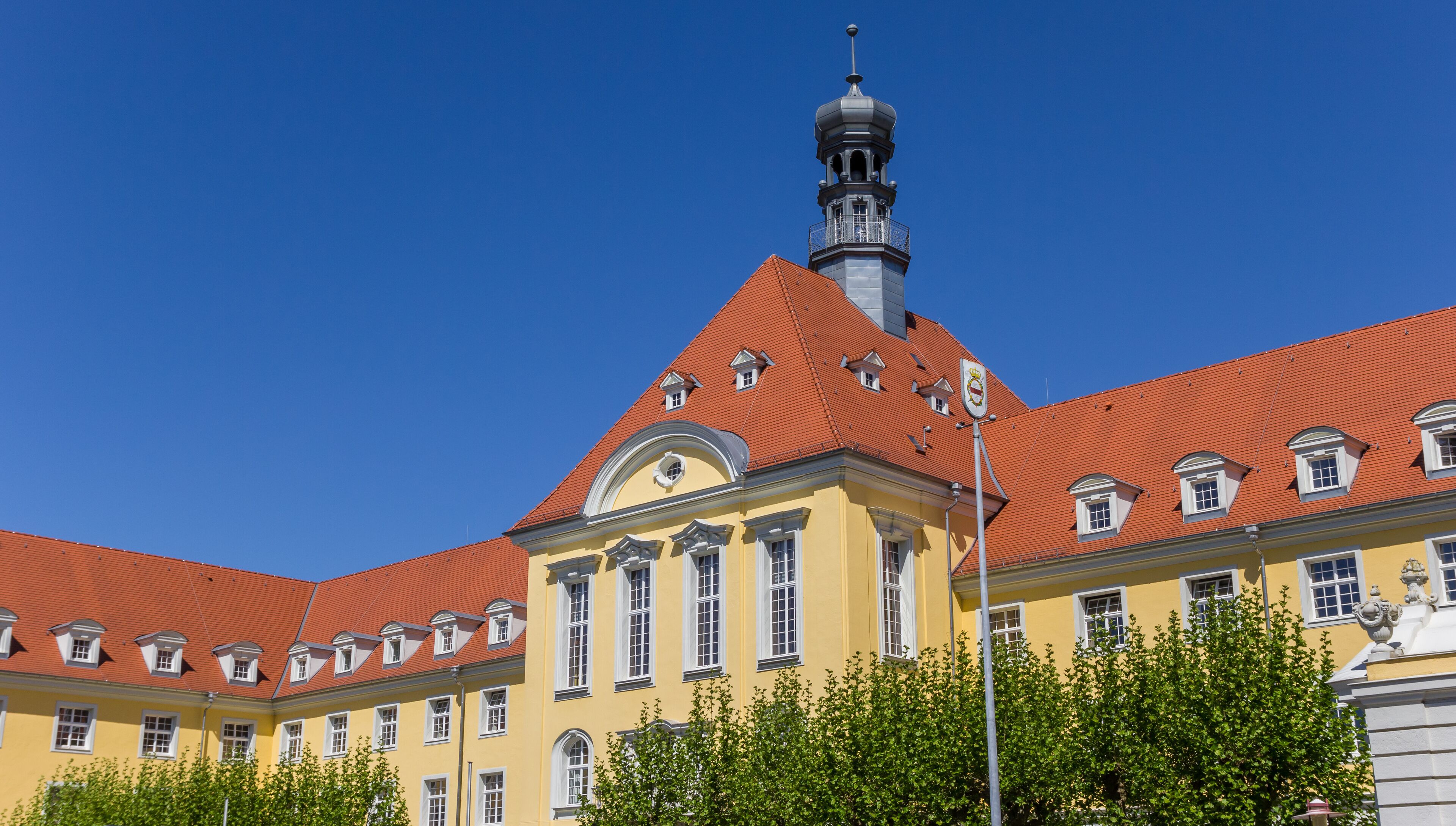 Panorama of the historic town hall in Herford, Germany