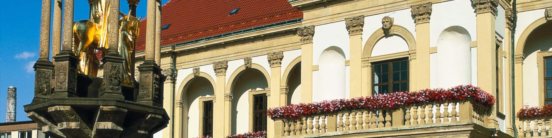 Magdeburg featuring a castle, a city and heritage architecture