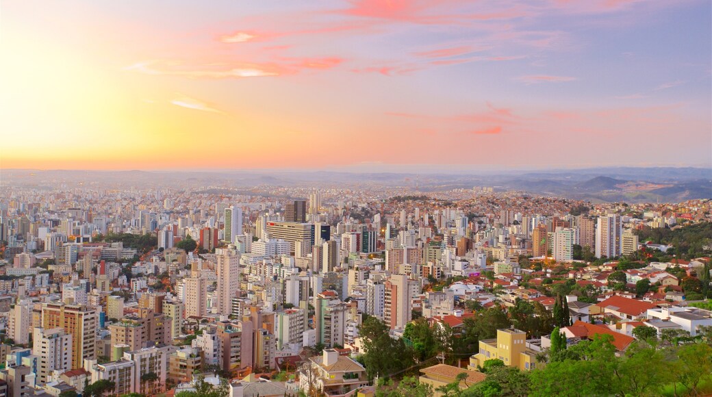 Belo Horizonte featuring a city, a sunset and landscape views
