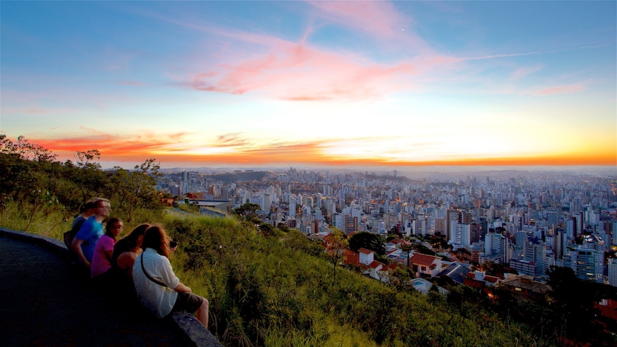 Belo Horizonte featuring a city, landscape views and a sunset