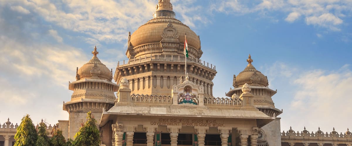Vidhana Soudha the Bangalore State Legislature Building, Bangalore, India