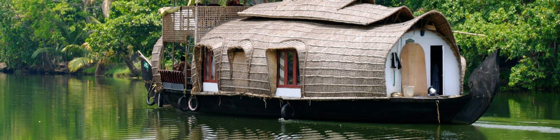 Kochi mostrando cenas tropicais e um rio ou córrego