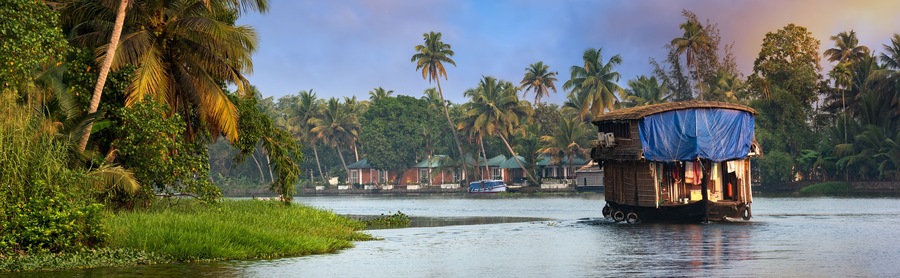 Houseboat in Kerala, India