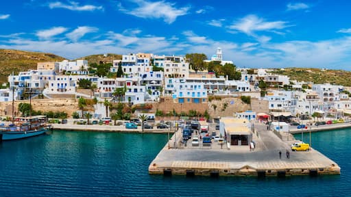 Adamantas Adamas harbor town of Milos island, Greece