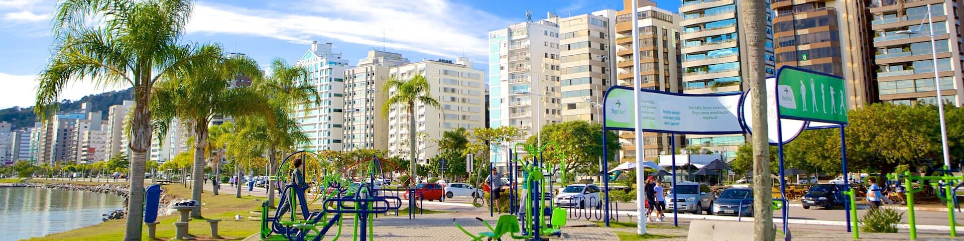 Florianopolis featuring tropical scenes and a garden
