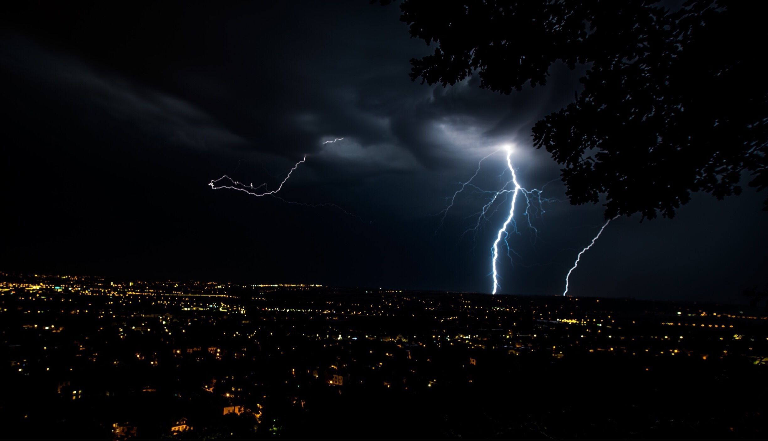 Lightning over Radebeul 