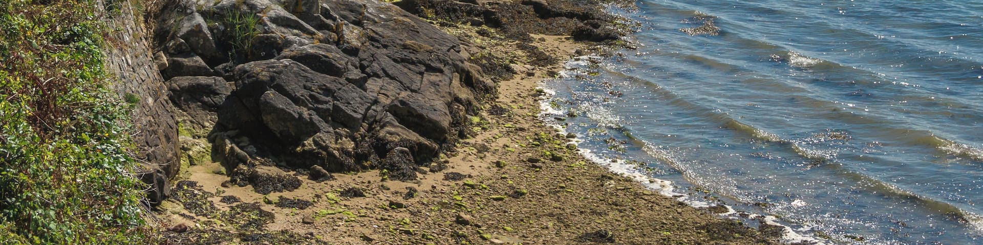 Part of the gulf of Morbihan, from Île aux Moines. France.
