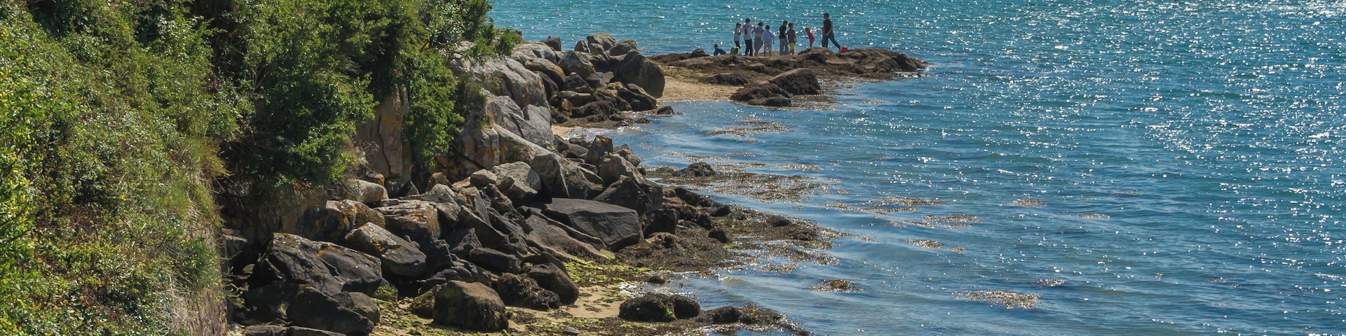 Part of the gulf of Morbihan, from Île aux Moines. France.