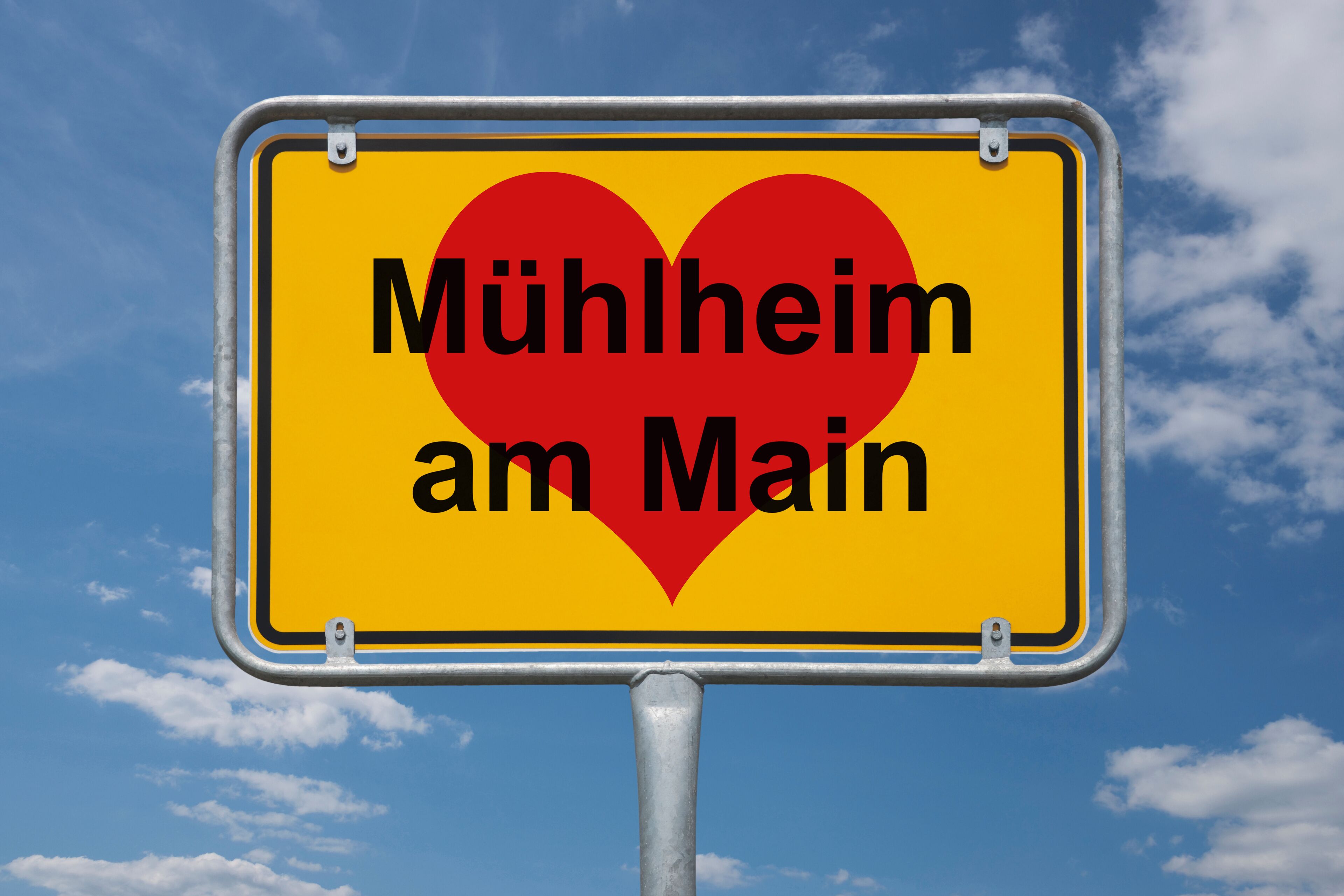 Ortstafel Mühlheim am Main