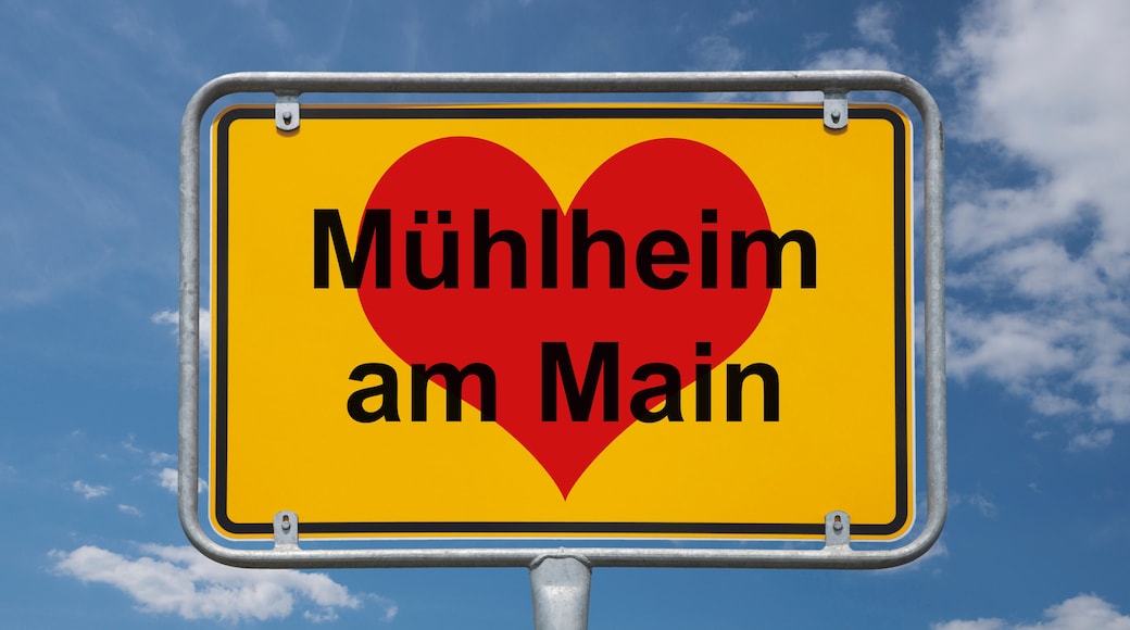 Ortstafel Mühlheim am Main
